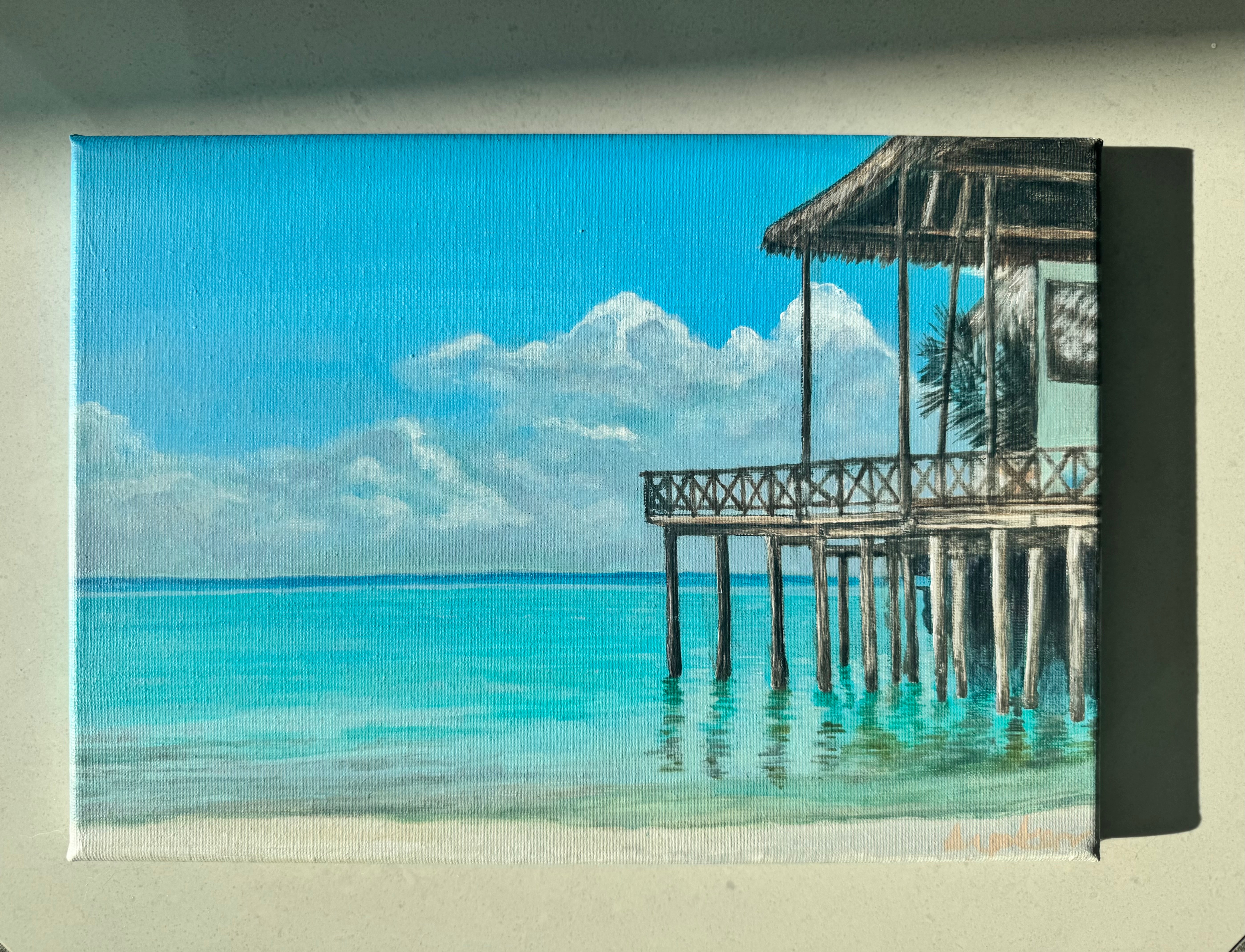 Zanzibar Morning Light | Original Ocean Seascape Painting