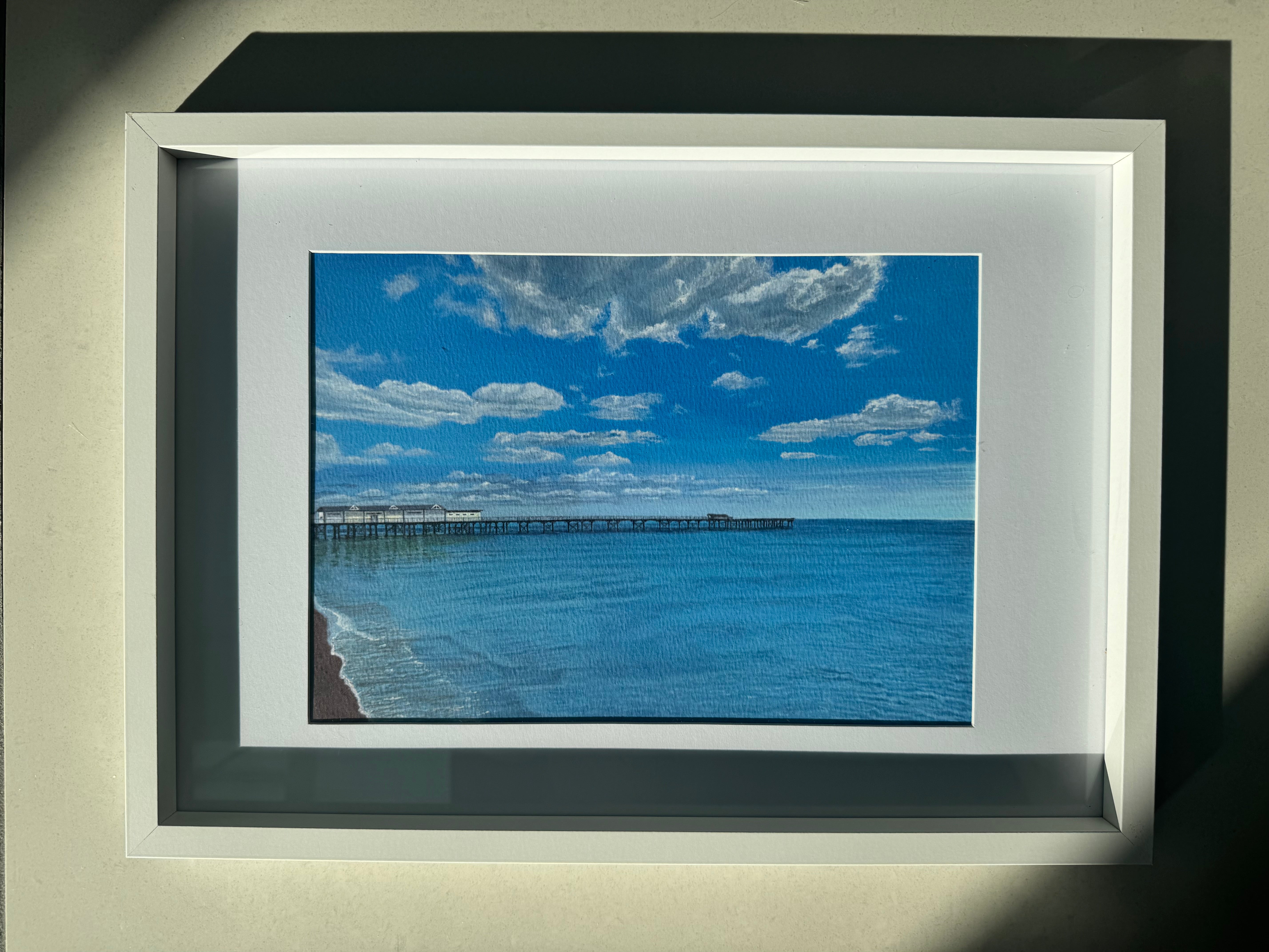 Coastal Blue Art Print | Seascape Print | Ocean Wall Art | Free Shipping