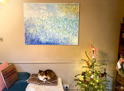 Natalie N. - Original: Sunrise at Happiness Fields - artwork display 1