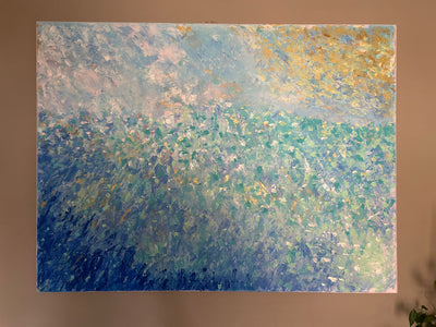Natalie N. - Original: Sunrise at Happiness Fields - artwork display 2